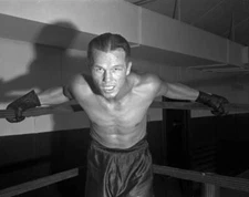 Tony Zale Boxer Of The Usa 1940S Old Boxing Photo