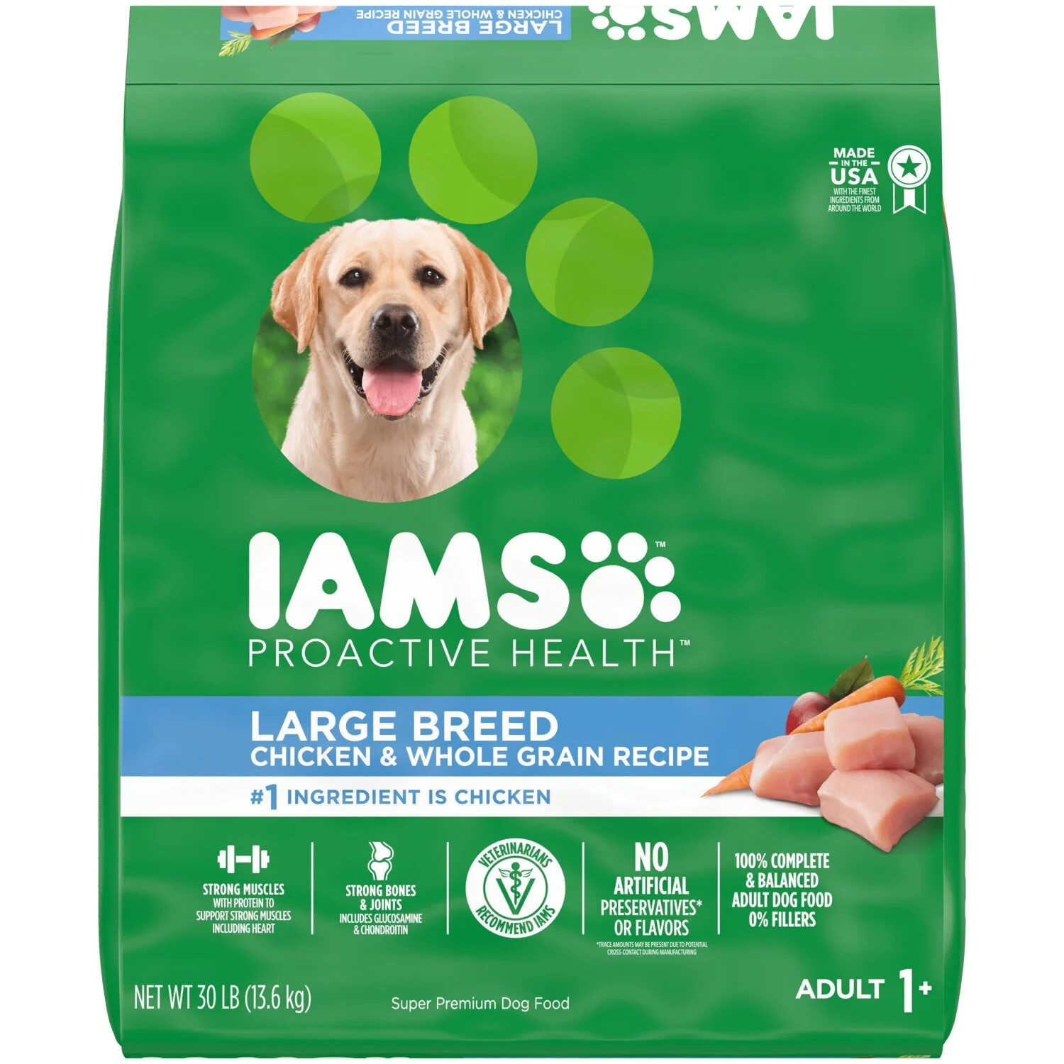 Iams Proactive Health Adult Dog Dry Food for Large Breed - 30lbs