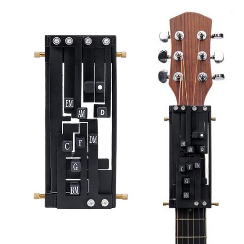 US Tragbare Gitarre Akkordhilfe Werkzeug Gitarre Lernsystem Lehrhilfe Übungswerkzeug - Bild 3 von 12
