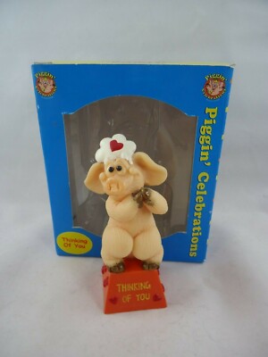 Piggin' Celebration Thinking of You Boxed David Corbridge 2000 Schwein British