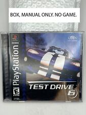 Test Drive 6 (Sony PlayStation 1, 1999) BOX, MANUAL ONLY. NO GAME.