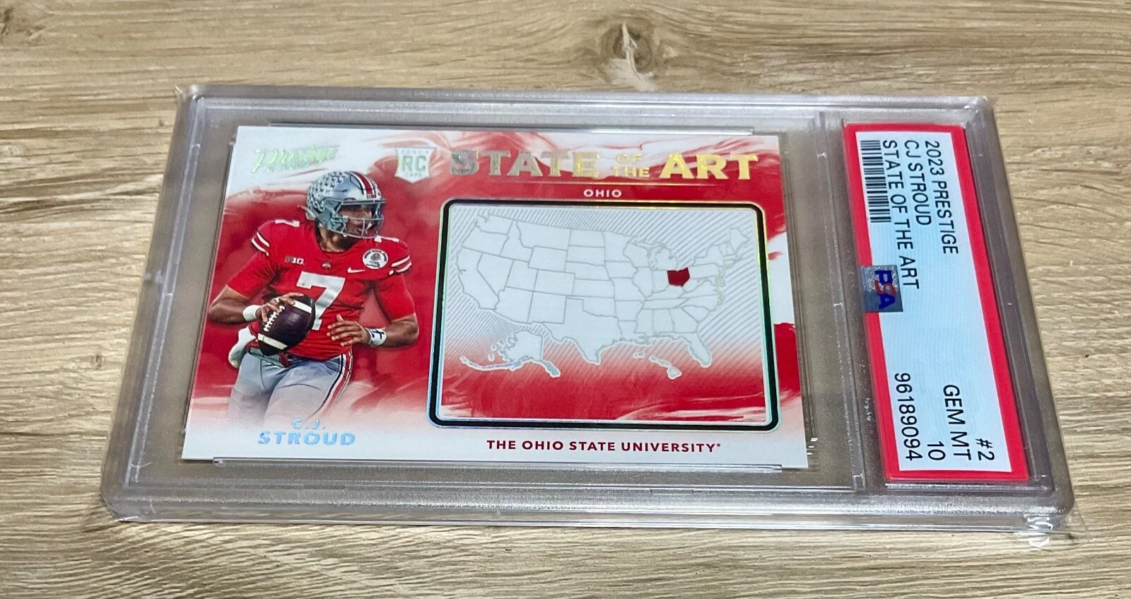 CJ Stroud Panini Prestige State of the Art #2 Base