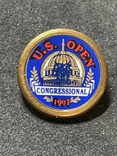 1997 U.S. Open Championship 3/4" Brass Stem Golf Marker - Congressional C.C.
