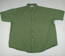 WRANGLER Hero Button Down Shirt Short Sleeve Men's Size XL Green Casual
