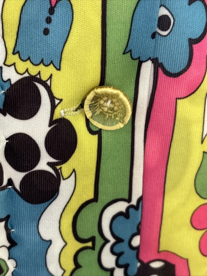 Винтажный 60-х годов платье ар-деко модерн хиппи богемное диско GROOVY психоделический мод - Изображение 3 из 4