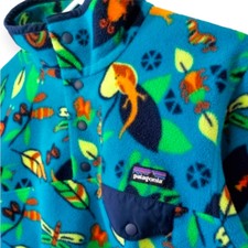Patagonia Jitterbug Bright Multicolor Synchilla Snap-t Fleece Pullover Jacket M