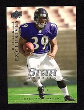 2008 Upper Deck Rookie Exclusives RE42 Ray Rice Ravens Rutgers ROOKIE Card NMMT+. rookie card picture