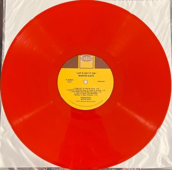 MARVIN GAYE LP Let's Get It On RED VINYL Limited Edition NEW & SEALED with Skr. - Image 4 of 4