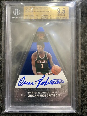 2011-12 Panini Preferred Blue #1/15 Oscar Robertson Choice Award BGS 9.5 Auto 10