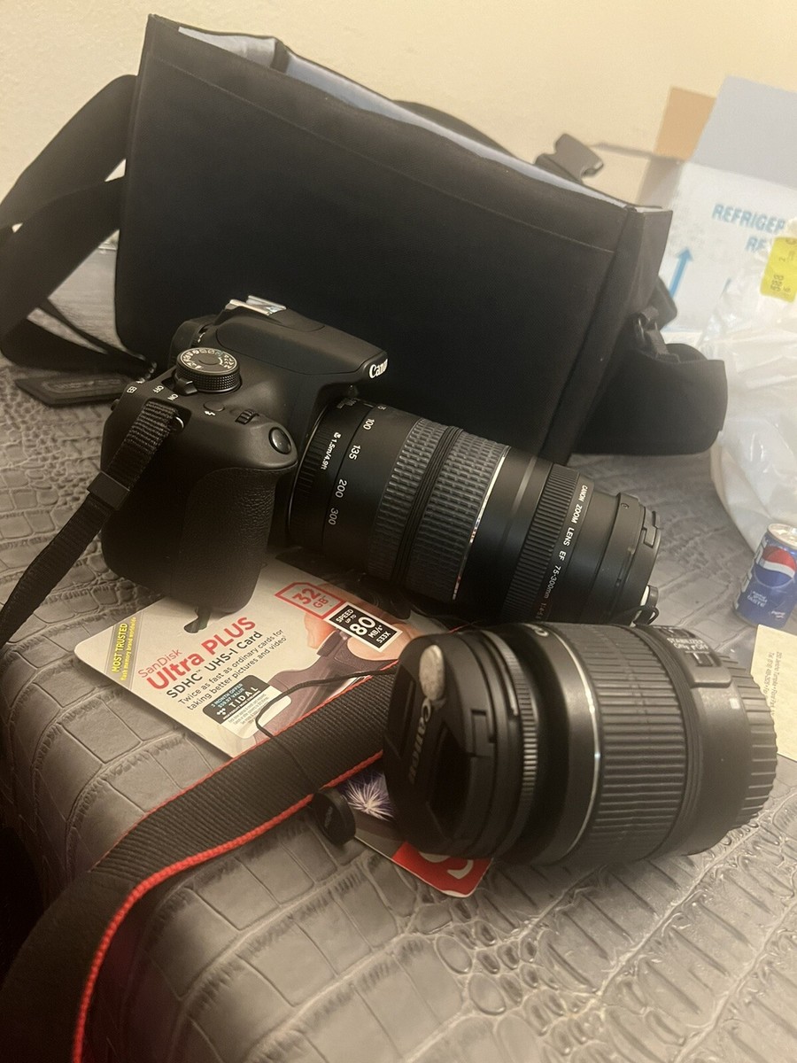 Canon EOS Rebel T5 1200D DSLR Camera plus extras 8714574618289