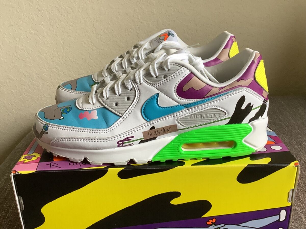 Nike Air Max 90 QS Flyleather Ruohan Wang CZ3992-900 Size 11 Nike Air Max 90 QS Flyleather Ruohan Wang CZ3992-900 Size 11
