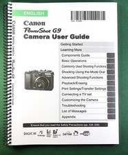 Canon PowerShot G9 Instruction Manual: 275 Pages  Protective Covers