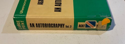 Autobiography: vol 2 (Hardcover) 1979 by Agatha Christie (Large Print) - Picture 2 of 5