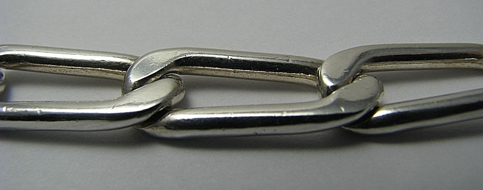 SOLID SILVER CHAIN BRACELET OVAL LINK CHAIN BRACE… - image 5