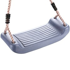 Balançoire à Siège pour Enfants Solide Plastique Tour de Jeu Gris