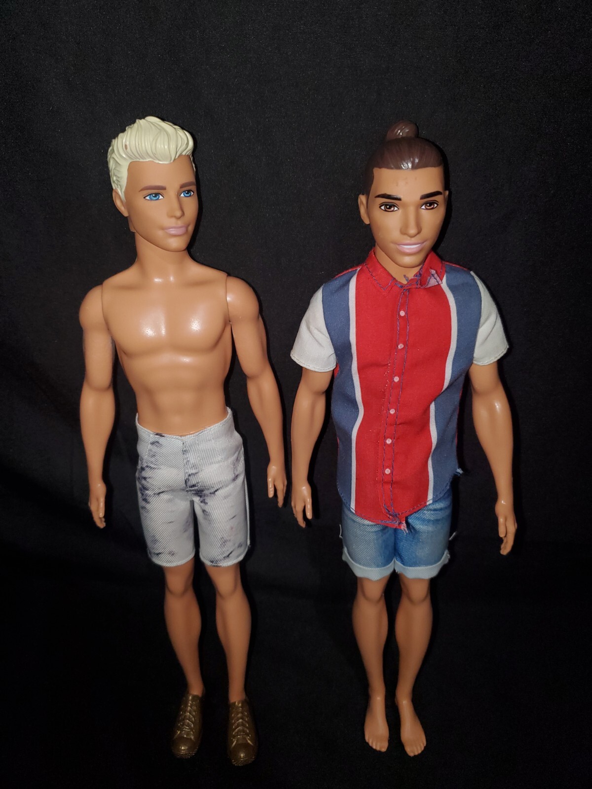 Pair Of Barbie Fashionistas Ken Dolls
