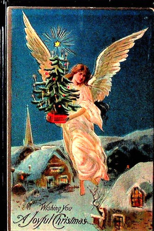 4 antique religious Christmas postcards ANGEL post cards eBay