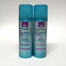 Rave 4X Mega Unscented Hairspray, 1.5oz Travel Size  Perfect On-the-Go  2 PACK