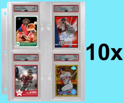 ultra pro graded card pages - 4 Pocket Page for Beckett Slabs 1ct They offer a sense of confidence and pride in knowing that your cards are protected Ultra Pro Card Grading Submission