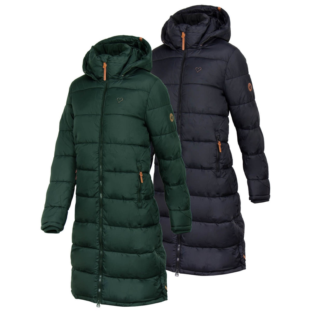 Wintermantel Damen Steppmantel Knielang Parka Jacke Knielang Damen