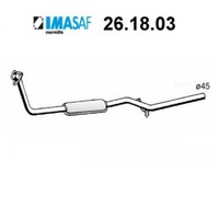 Vorderer SchalldäMpfer Fiat Uno Diesel Imasaf FüR 7586802