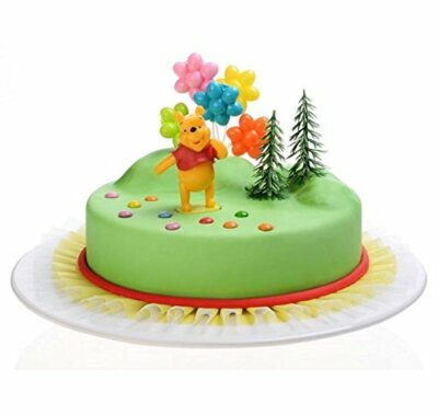 Decoration Gateau Kit Anniversaire Disney Winnie L Ourson Sapins Ballons Ebay