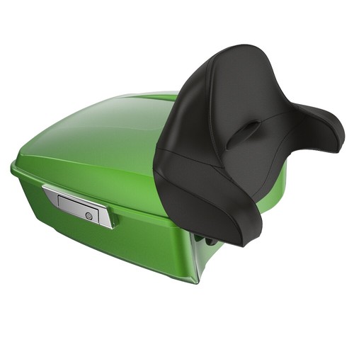 Advanblack Rushmore King Tour Pak Pack RADIOACTIVE GREEN Fits 97+ Harley/Softail - Picture 6 of 13