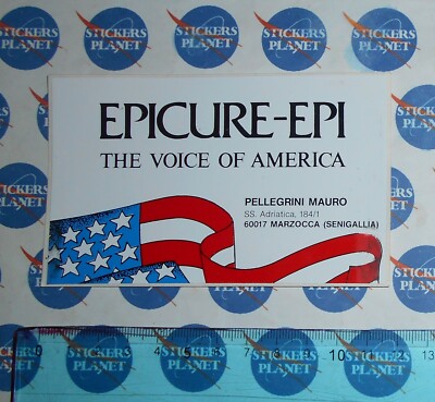  STICKER STICKER STICKER VINTAGE ORIGINAL EPICURE-EPI