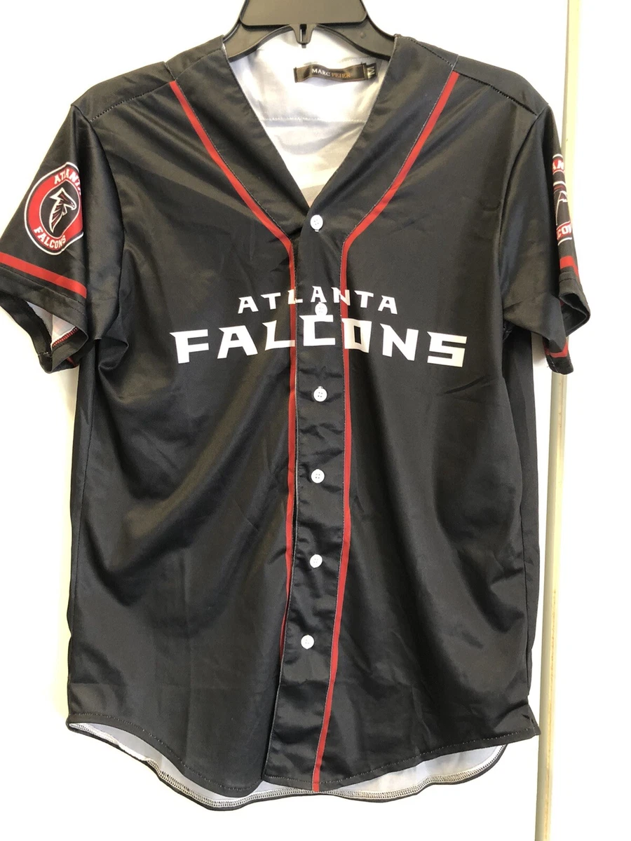 Marc Feier Unisex M Atlanta Falcons Red Black Baseball Style Jersey