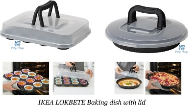 IKEA LOCKBETE Non-stick Muffin Tray Pan 12 Cup Bakeware Pie dish
