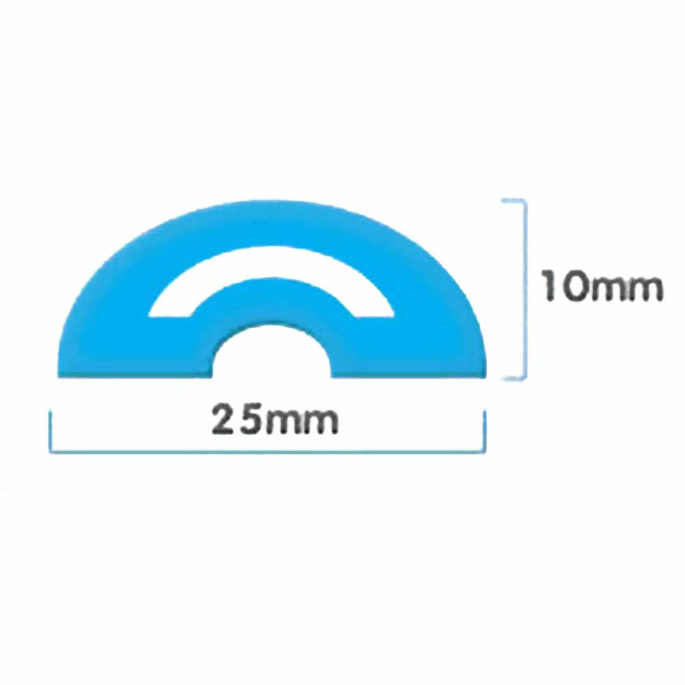 2400mm GREY Uniblade Chameleon Silicone Wet Room Shower Bathroom Floor