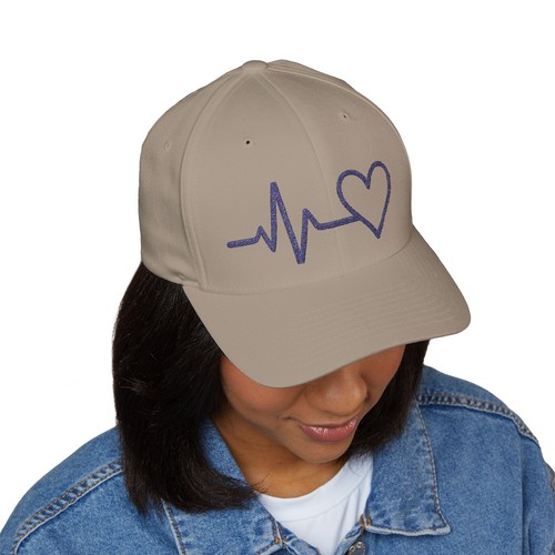 Heartbeat Love Cap, Embroidered Cap, Gift for Him/Her, Summer Hat, Wellness - Picture 32 of 41