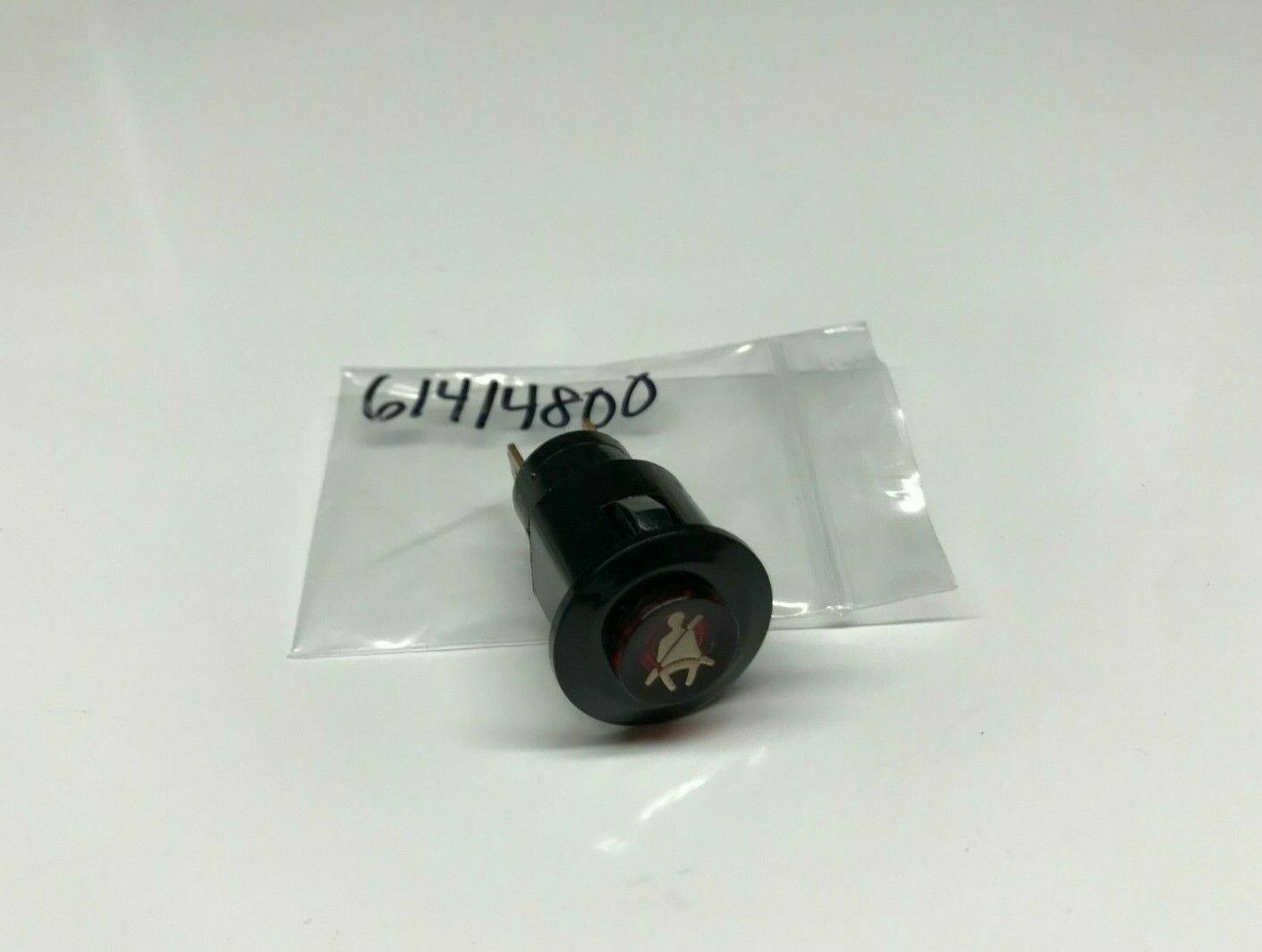 FERRARI 328 FASTEN SEATBELT LAMP LIGHT RED OEM 61414800