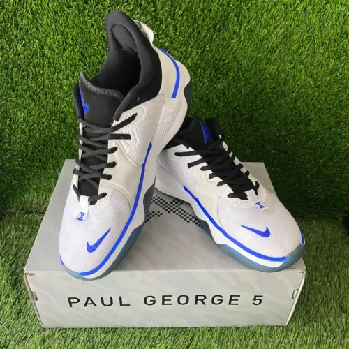Nike PG 5 x PlayStation White CW3144-100 - Men’s Shoes 9.5 Paul George Gamer PG5