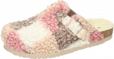Dr. Brinkmann Damen Hausschuhe,Pantolette,Rosa,Schurwolldecksohle.Gr.37-42