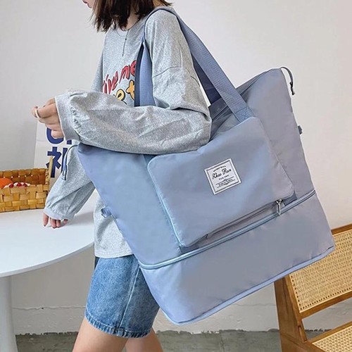 the Foldie Bag Waterproof Travel Duffle Bag Expandable Large Capacity Folding - Picture 2 of 9