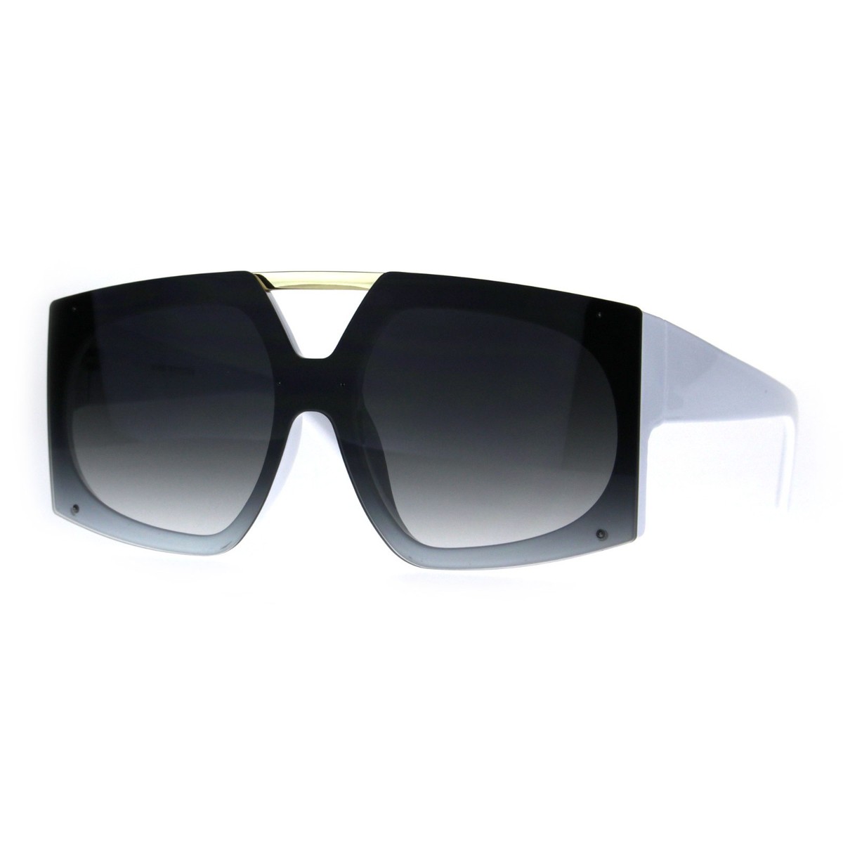 Oversized women\'s futuristic sunglasses Bramble - Oversize Futuristic Square Women Fashion  main image 4
