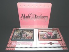 Harley Davidson Pink Scrapbook Album Ready for your 4x6 photos 8 by 8 premade
