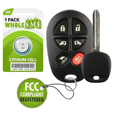 Replacement For 2011 2012 2013 2014 2015 2016 Toyota Sienna Key + Control