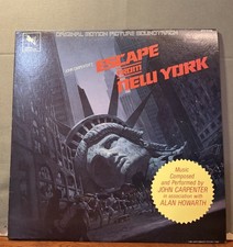 Escape From New York Soundtrack Vinyl LP Original 1st Press John Carpenter