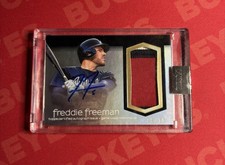 2018 Topps Dynasty Freddie Freeman #08/10 Patch Auto Braves Dodgers