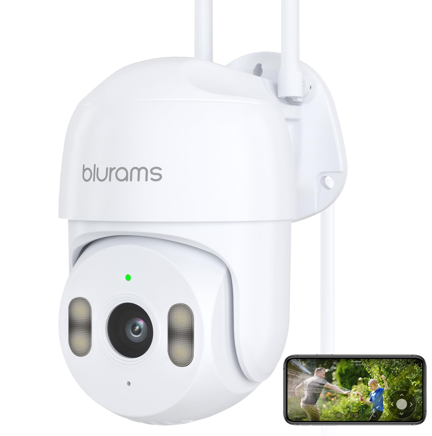 blurams Telecamera Wi-Fi Esterno 2K: Sicurezza 360° PTZ IP66