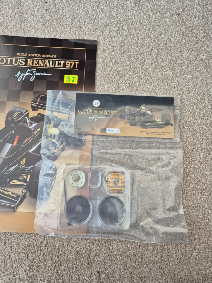 1/8 DEAGOSTINI COSTRUIRE IL 1985 LOTUS RENAULT 97T AYRTON SENNA F1 AUTO PROBLEMA - Immagine 2 di 3