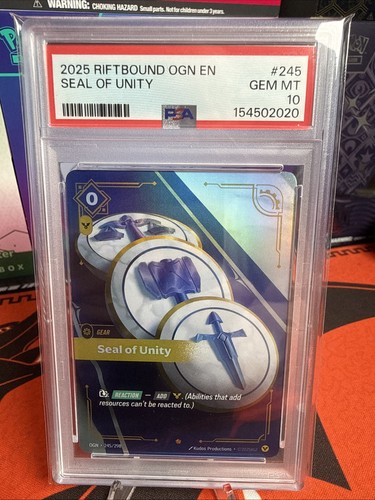 Seal of Unity graded PSA 10 for sale on eBay
