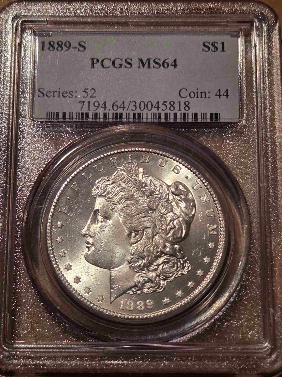 MS 64 Graded 1889 Year Morgan US Dollars (1878-1921) for sale | eBay