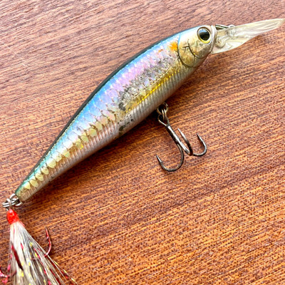Lucky Craft Pointer 78DD Deep Diver Jerkbait MS American Shad Used Bass Lure 3''