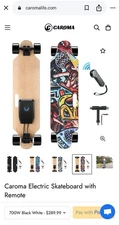 CAROMA Electric Skateboards With Remote, 700W Dual Motor, 18.6 MPH Max Speed
