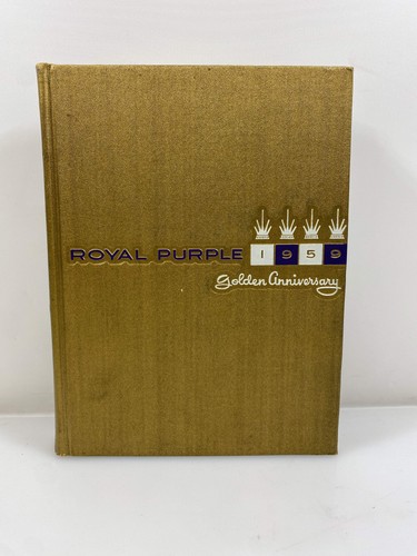 1959 Kansas State University Yearbook Royal Purple Golden Anniversary HC - Picture 2 of 11