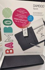 Wacom Bamboo Spark Smart Folio and Stylus Pen Gray CDS600G Charger- Manual -Pen