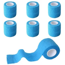 6 Pack Self-Adhesive Bandage Wrap 2 Inch X 5 Yards Cohesive Breathable Vet Wrap